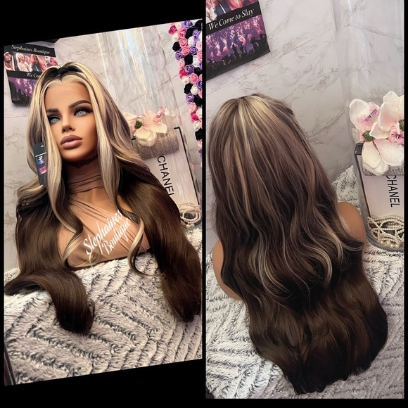 Human Hair Blended Lace Front Wig